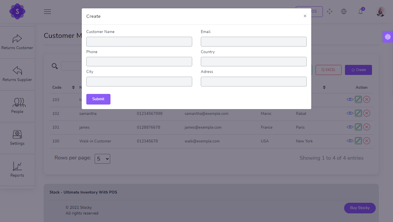 Create customer