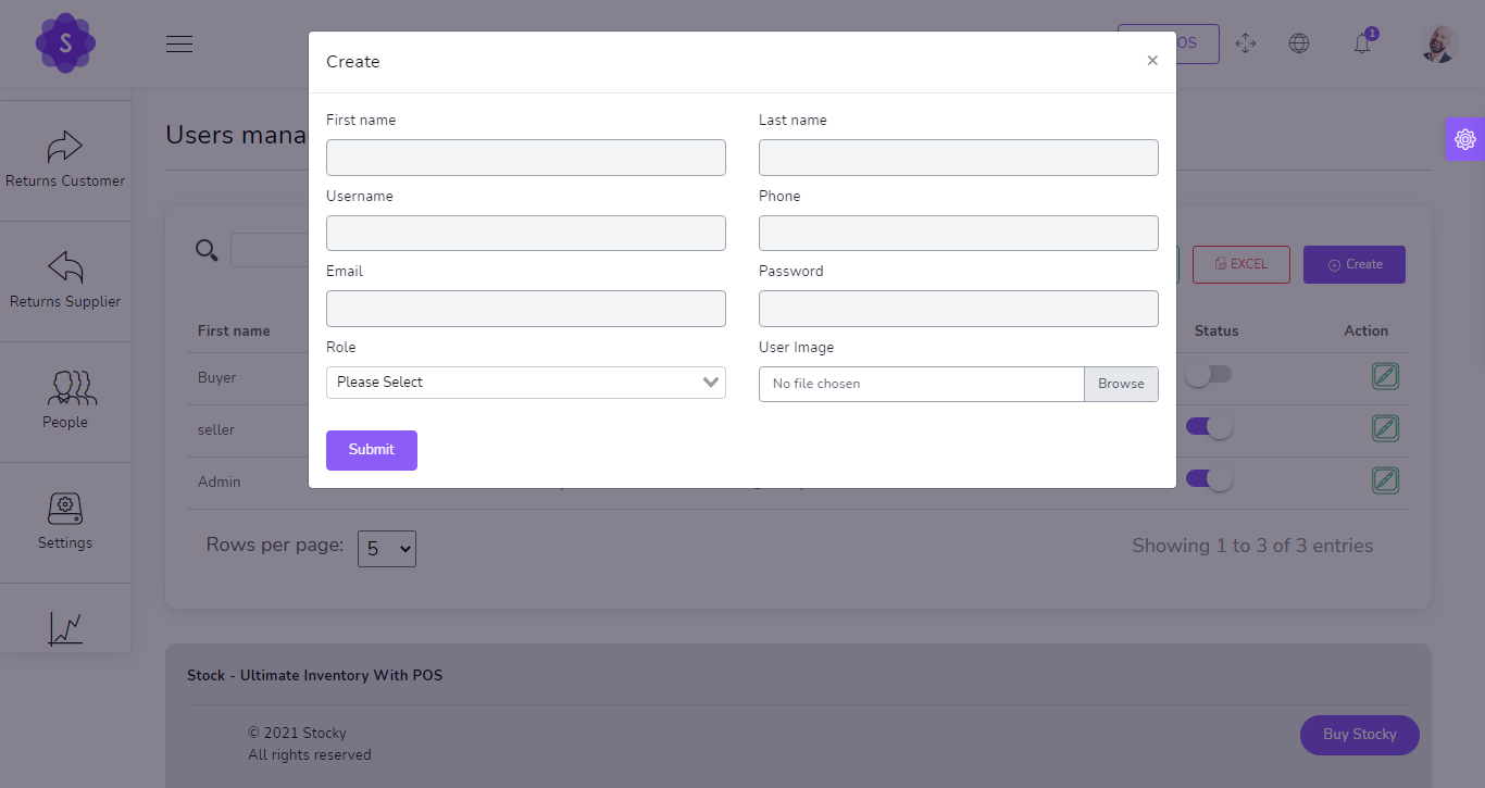 Create user